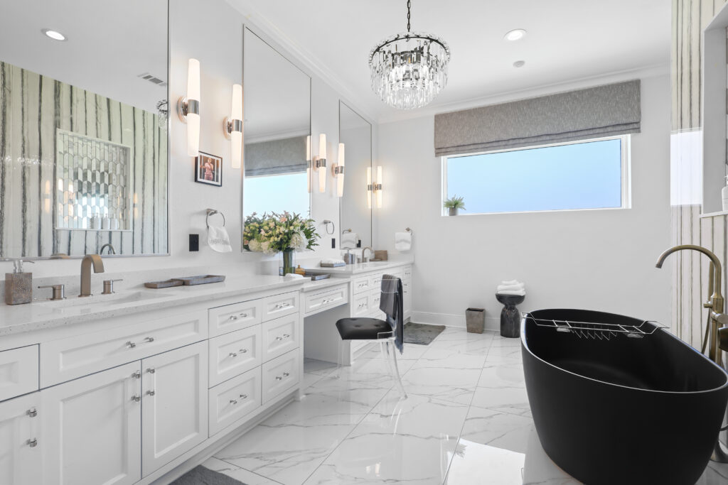 A Newly Luxury Decorated Designed Transformed Master Bathroom