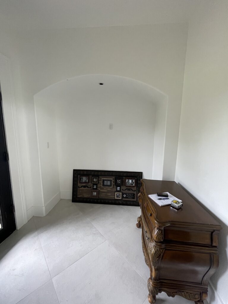 Before of a client's Entryway in Missouri City, TX